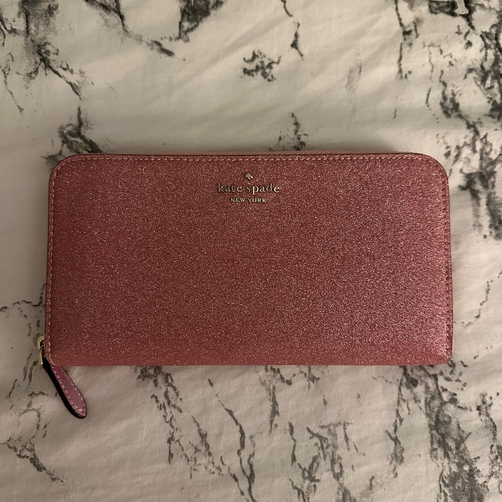 Kate Spade Pink Glitter Wallet